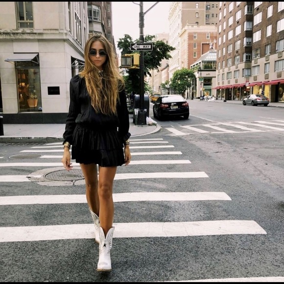 Anthropologie Dresses & Skirts - Black Pleated Mini Dress